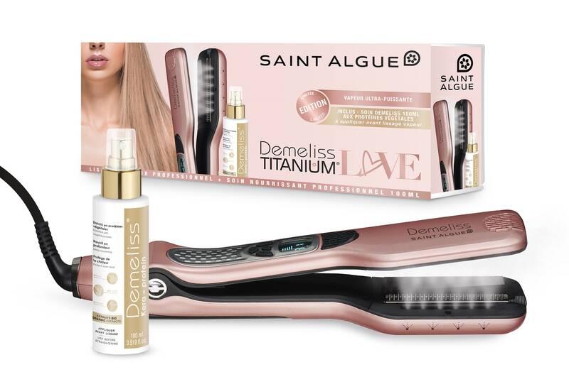 Žehlička na vlasy s párou Demeliss 3927 černá