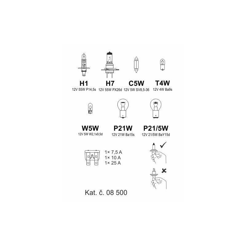 Autožárovka Compass 08500 servisní box H7 H1