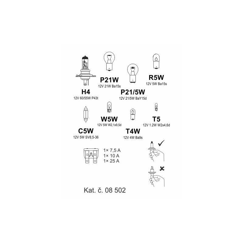 Autožárovka Compass 08502 servisní box H4
