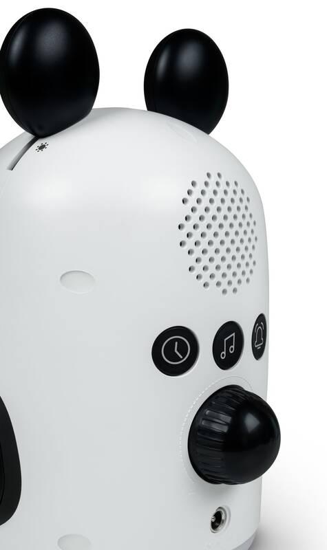 Budík Bigben RKIDSPANDA černý bílý