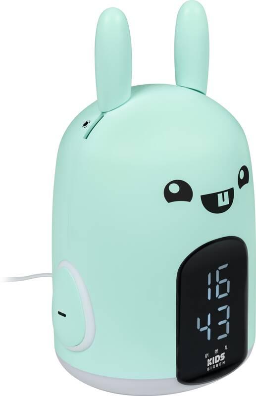 Budík Bigben RKIDSRABBIT tyrkysový