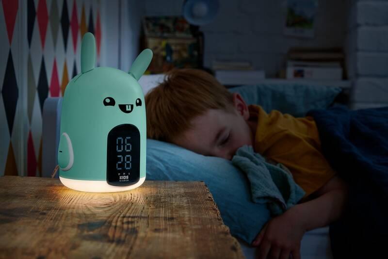 Budík Bigben RKIDSRABBIT tyrkysový