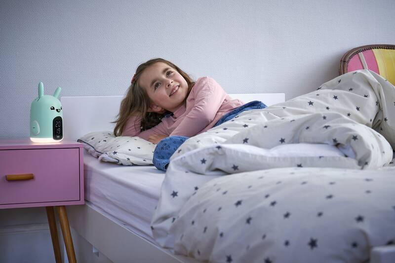 Budík Bigben RKIDSRABBIT tyrkysový