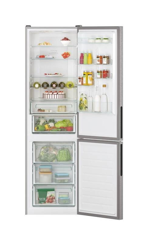 Chladnička s mrazničkou Candy CCE7T620EX nerez