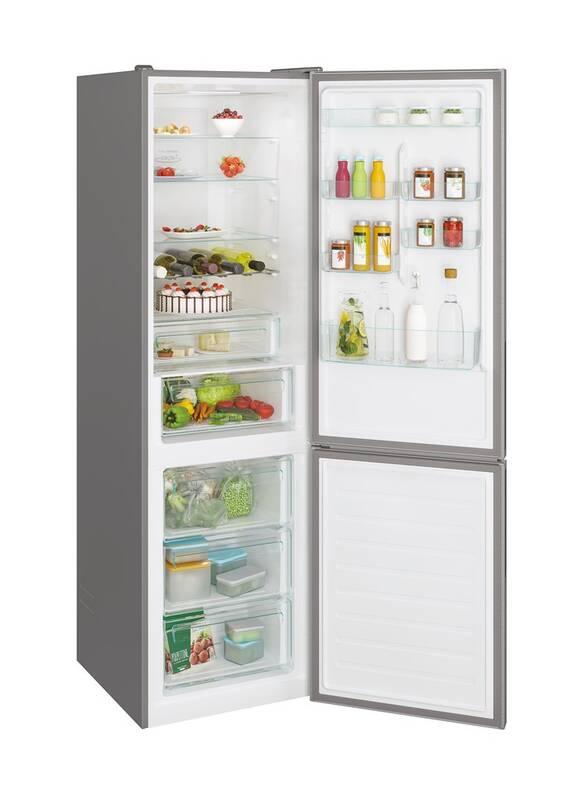 Chladnička s mrazničkou Candy CCE7T620EX nerez