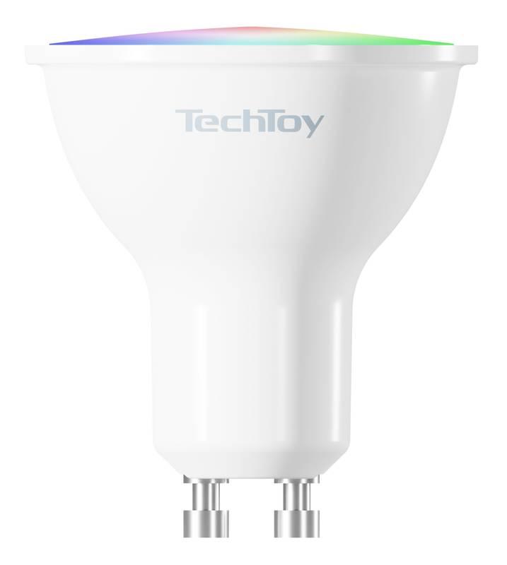 Chytrá žárovka TechToy RGB, 4.7W, GU10, ZigBee, Chytrá, žárovka, TechToy, RGB, 4.7W, GU10, ZigBee