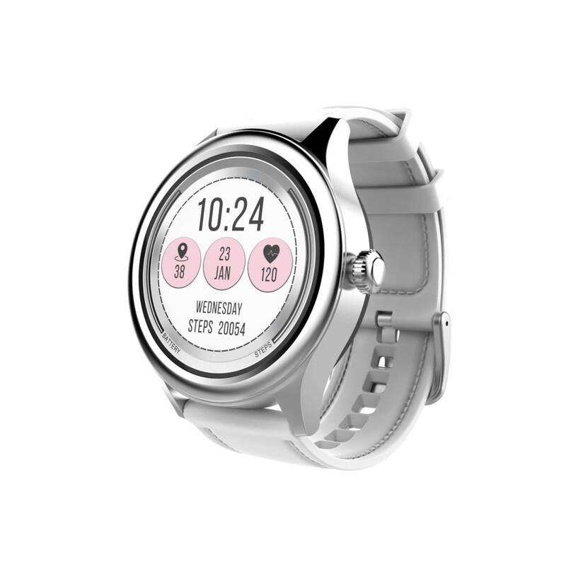 Chytré hodinky Carneo Prime GTR Woman stříbrné