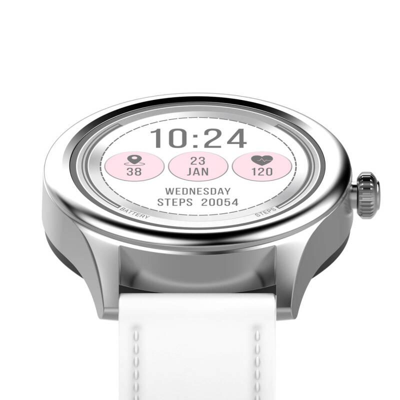 Chytré hodinky Carneo Prime GTR Woman stříbrné