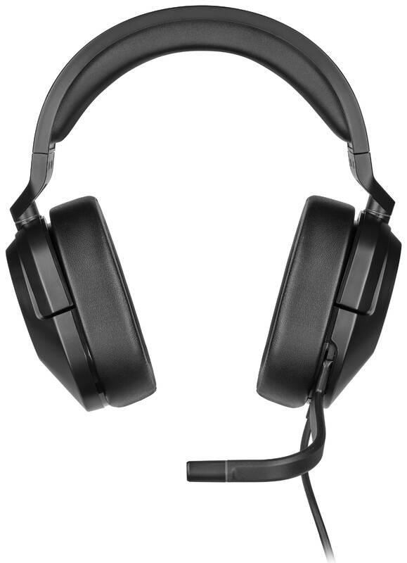 Headset Corsair HS55 Stereo černý, Headset, Corsair, HS55, Stereo, černý