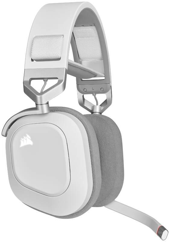 Headset Corsair HS80 RGB Wireless bílý