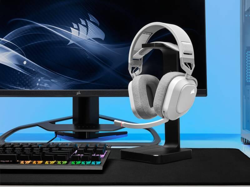 Headset Corsair HS80 RGB Wireless bílý