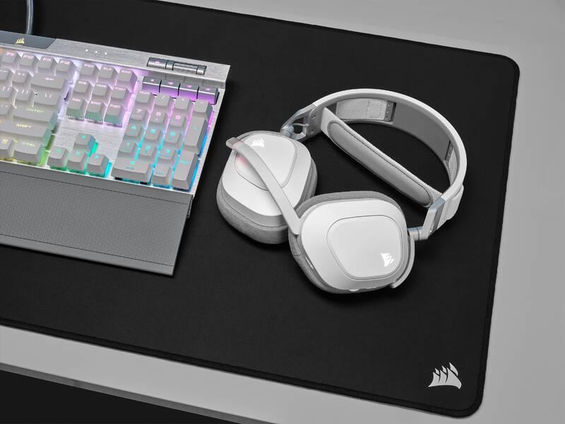 Headset Corsair HS80 RGB Wireless bílý