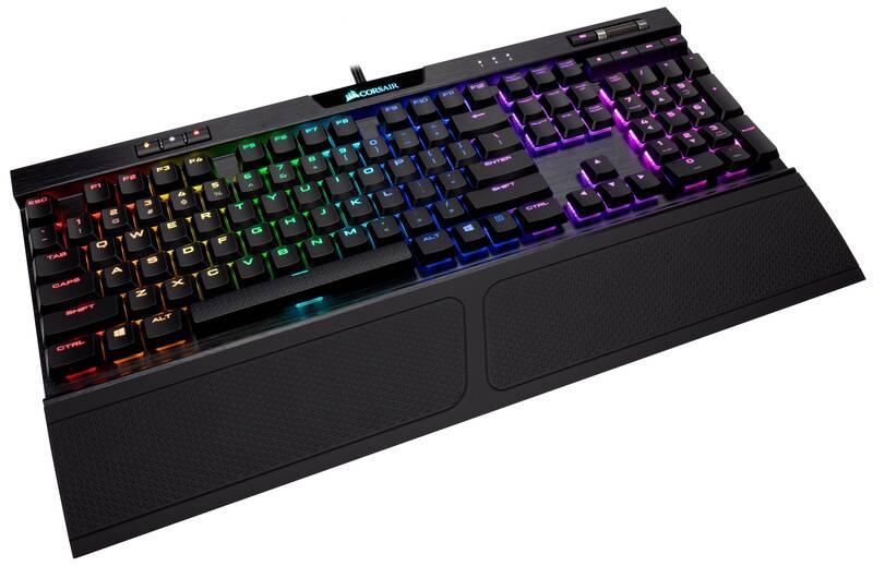 Klávesnice Corsair K70 RGB MK.2 Low Profile RAPIDFIRE, Cherry MX LP Speed černá