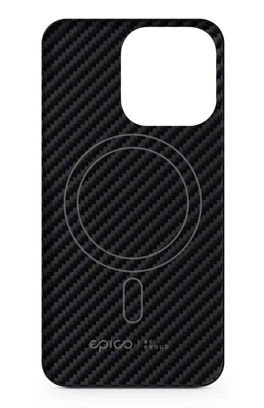 Kryt na mobil Epico Carbon Magnetic s MagSafe na Apple iPhone 13 černý