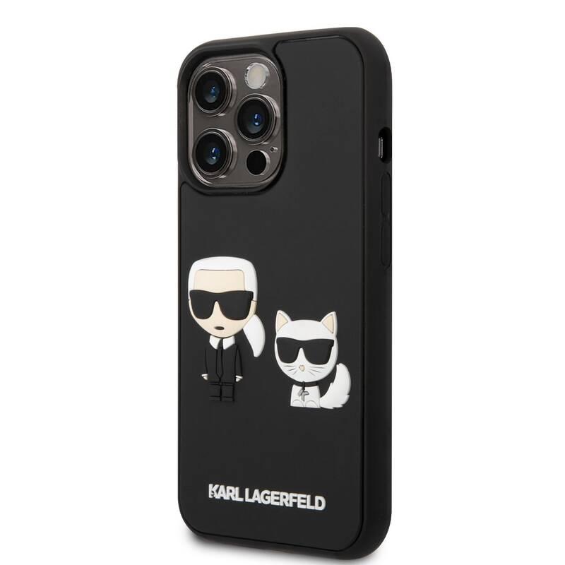 Kryt na mobil Karl Lagerfeld and Choupette 3D na Apple iPhone 14 Pro Max černý, Kryt, na, mobil, Karl, Lagerfeld, Choupette, 3D, na, Apple, iPhone, 14, Pro, Max, černý