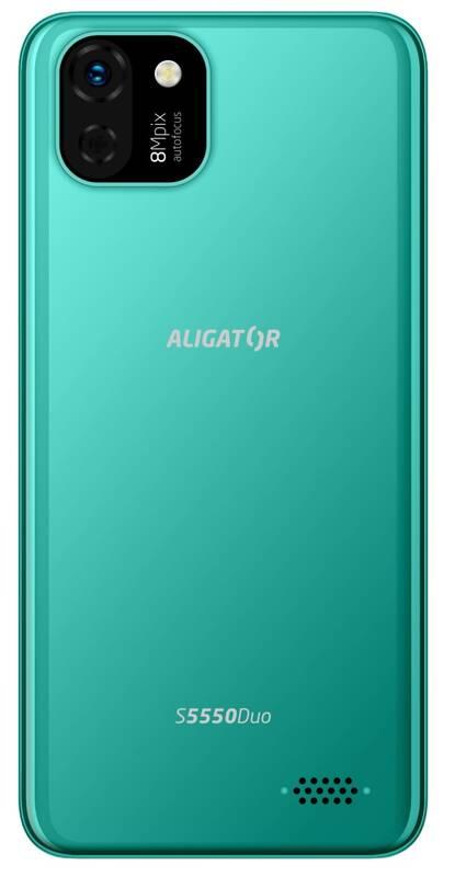 Mobilní telefon Aligator S5550 Duo zelený