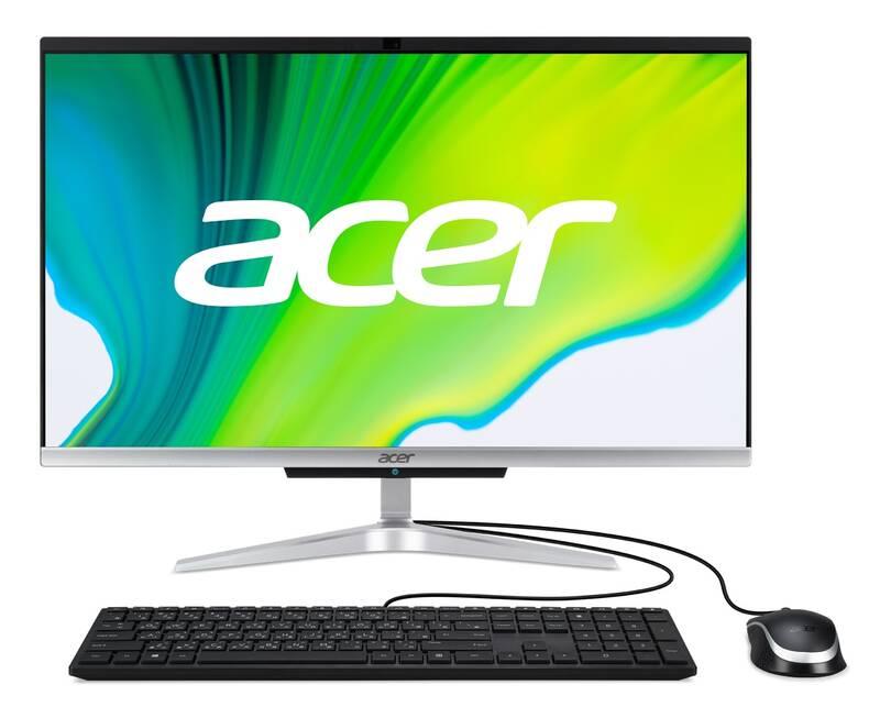 Počítač All In One Acer Aspire C24-420 stříbrný, Počítač, All, One, Acer, Aspire, C24-420, stříbrný
