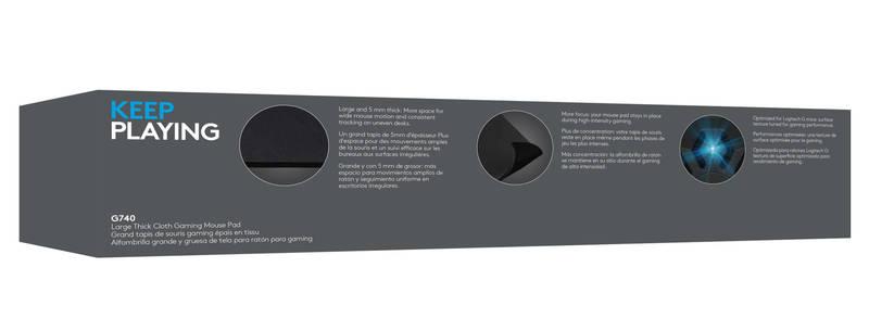 Podložka pod myš Logitech Gaming G740 46 x 40 cm černá