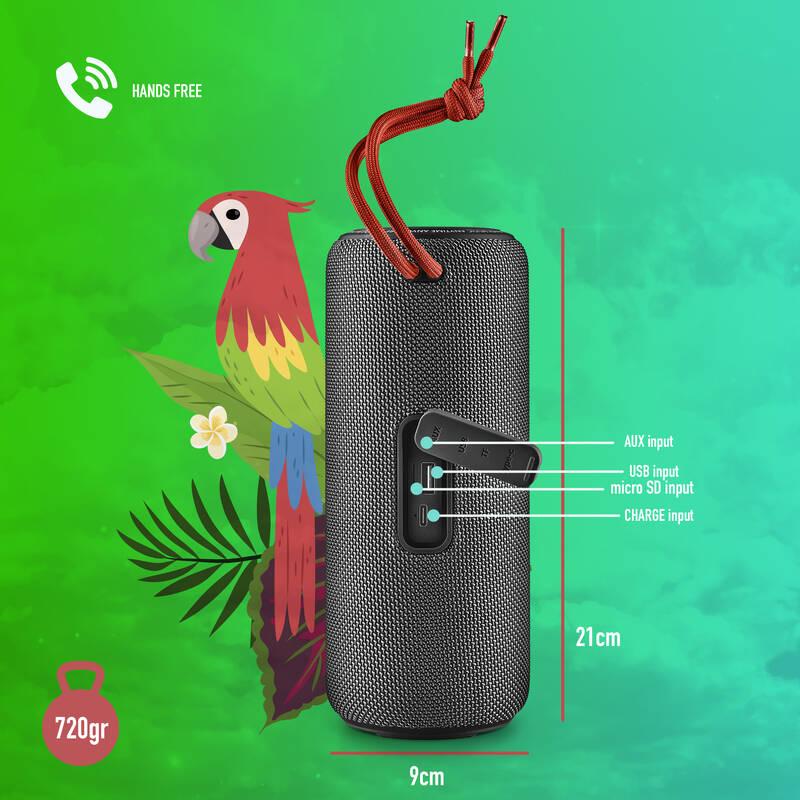 Přenosný reproduktor NGS ROLLER NITRO 2 černý