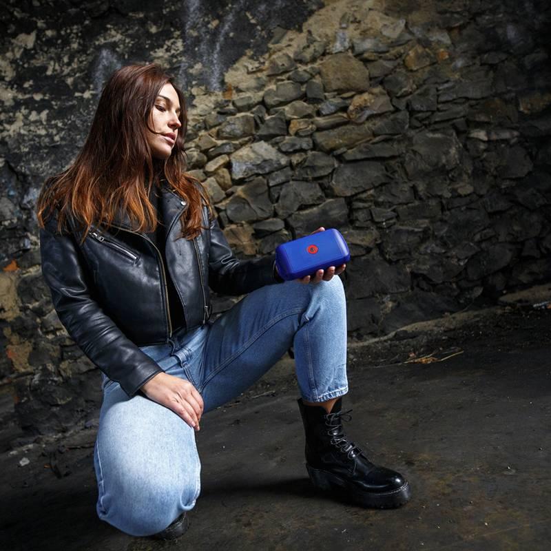 Přenosný reproduktor NGS ROLLER RIDE modrý