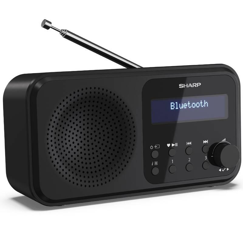 Radiopřijímač s DAB Sharp DR-P420 černý, Radiopřijímač, s, DAB, Sharp, DR-P420, černý