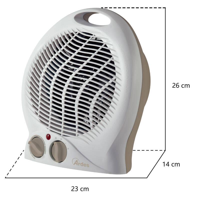 Teplovzdušný ventilátor Ardes 451F bílý