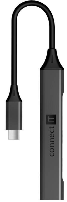 USB Hub Connect IT USB-C šedý