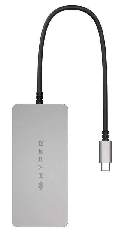 USB Hub HyperDrive 5v1 USB-C Hub stříbrný