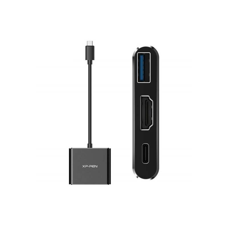 USB Hub XPPen 3v1 USB-C černý