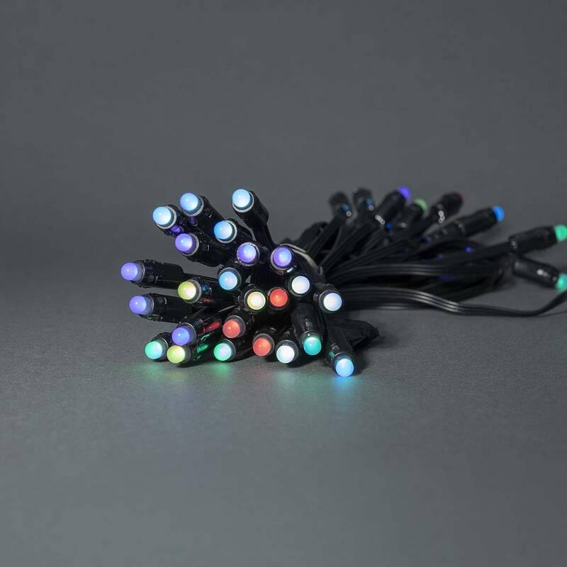 Vánoční osvětlení Nedis SmartLife LED, Wi-Fi, RGB, 48 LED, 10.8 m, Android IOS