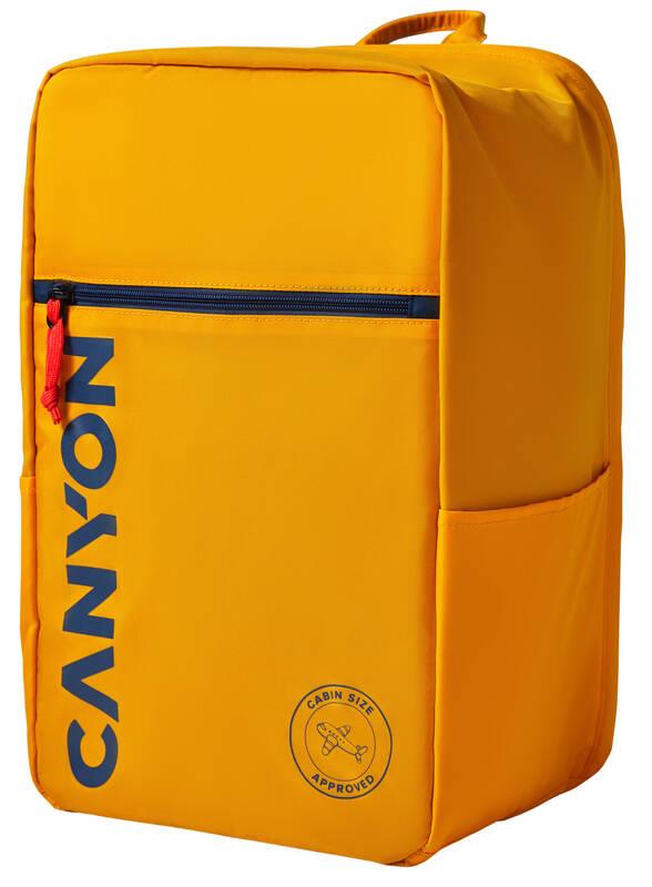 Batoh na notebook Canyon CSZ-02 pro 15.6", 20x25x40cm, 20L žlutý