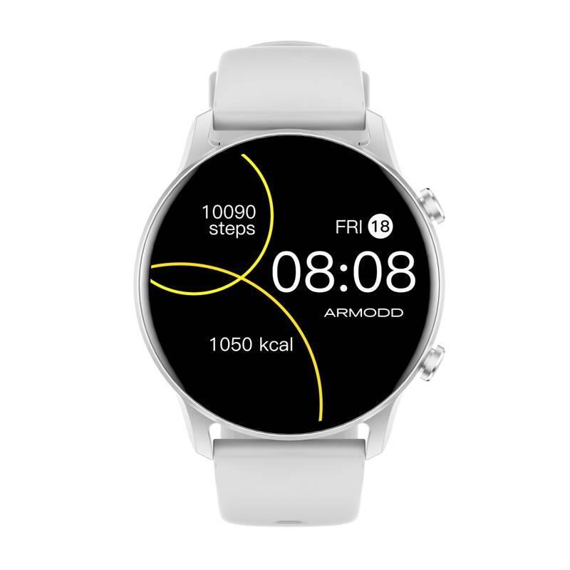 Chytré hodinky ARMODD Roundz 4 stříbrné