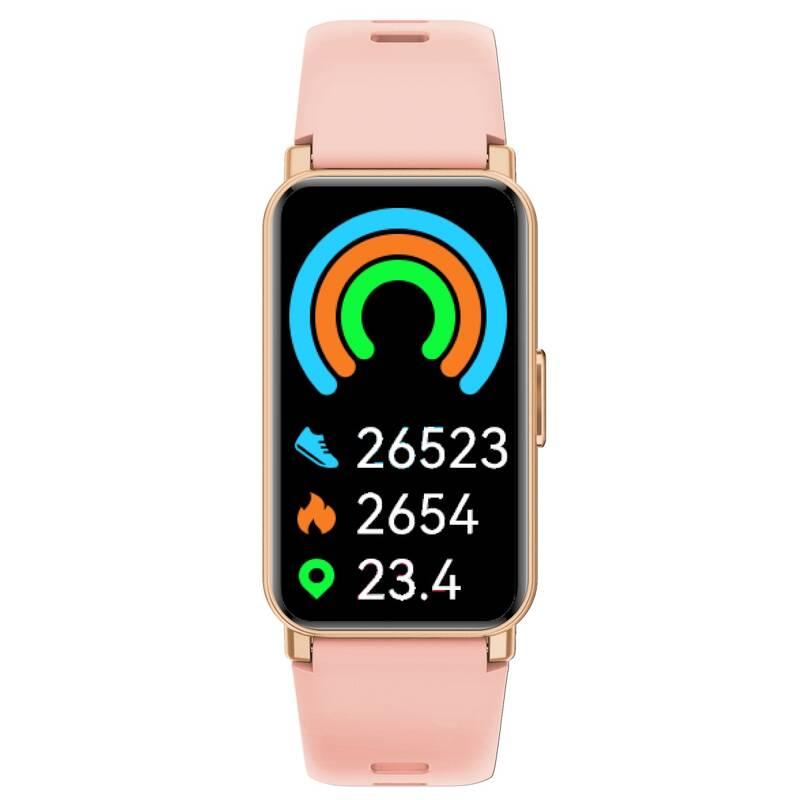 Chytré hodinky ARMODD Silentband 3 GPS růžové