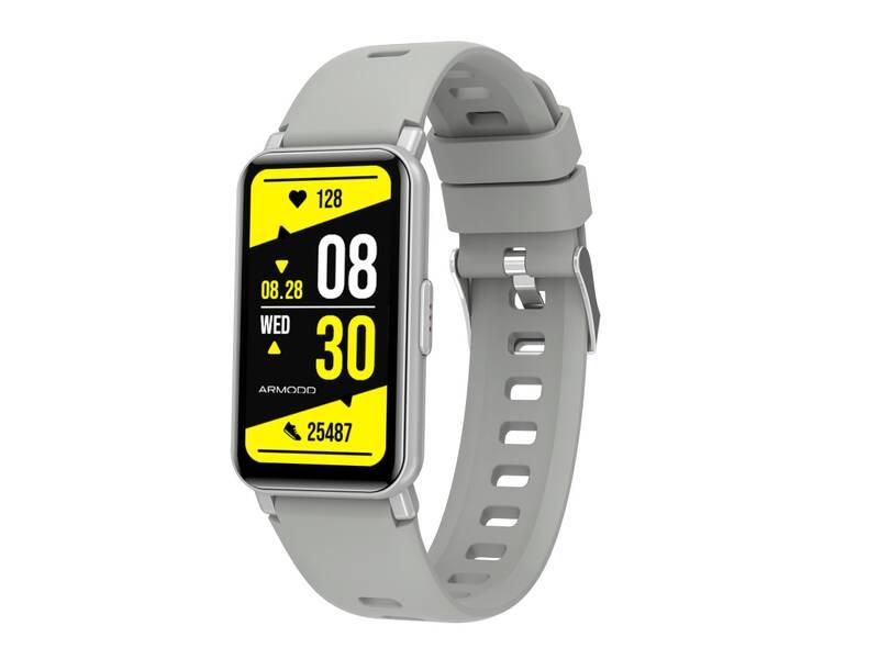Chytré hodinky ARMODD Silentband 3 GPS stříbrné