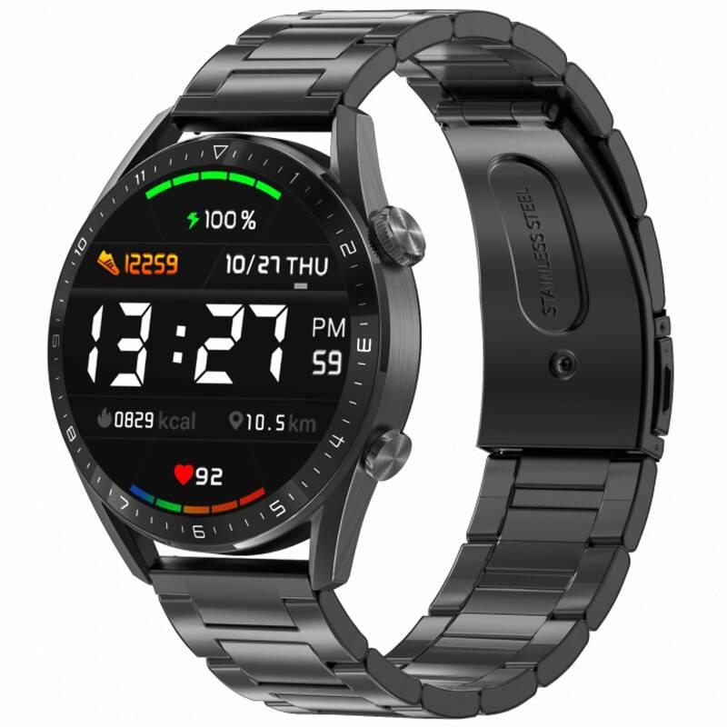 Chytré hodinky ARMODD Silentwatch 5 Pro černá s kovovým řemínkem