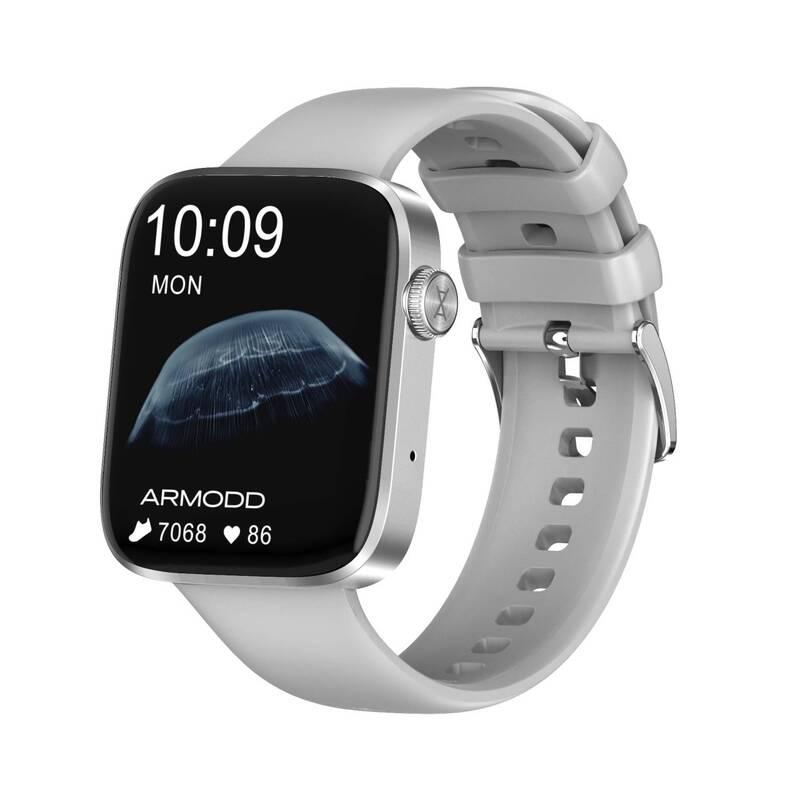 Chytré hodinky ARMODD Squarz 11 Pro stříbrné