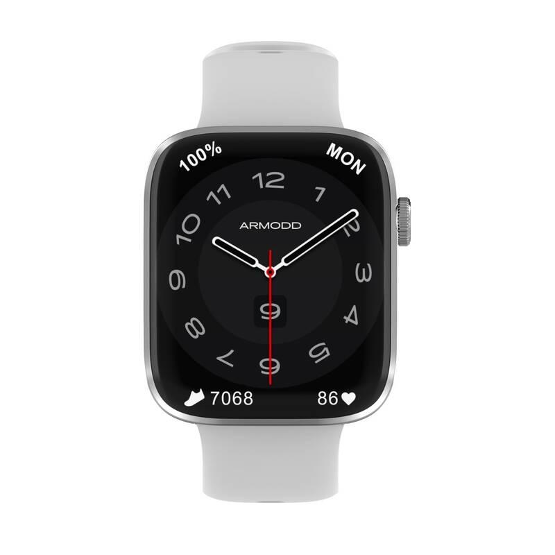 Chytré hodinky ARMODD Squarz 11 Pro stříbrné