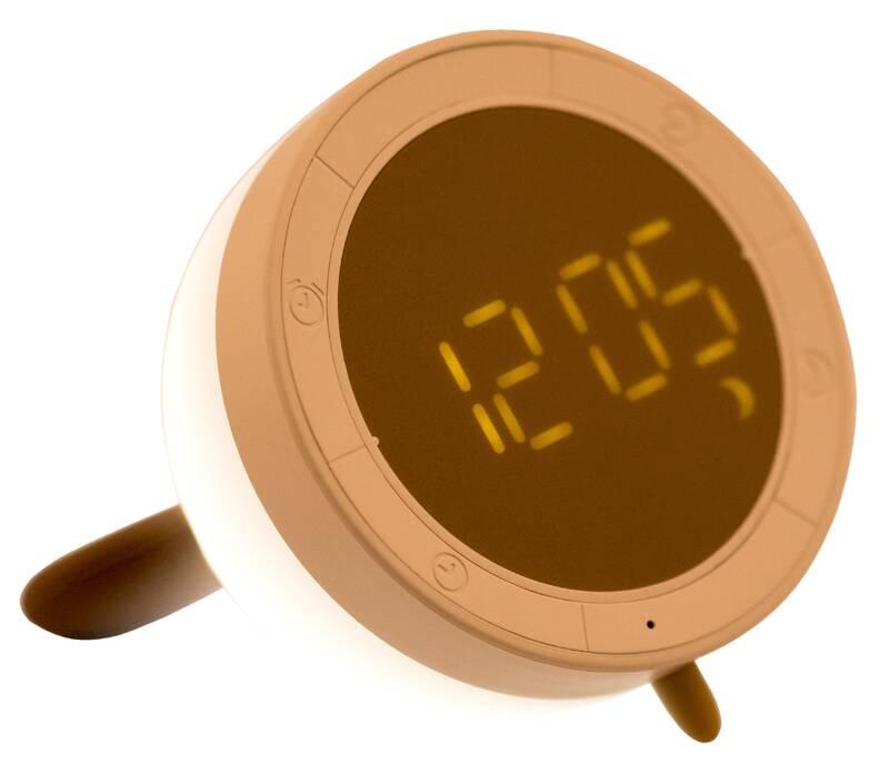 Dětská LED lampička WG Budík lampička myška bílá