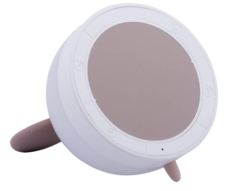 Dětská LED lampička WG Budík lampička myška bílá