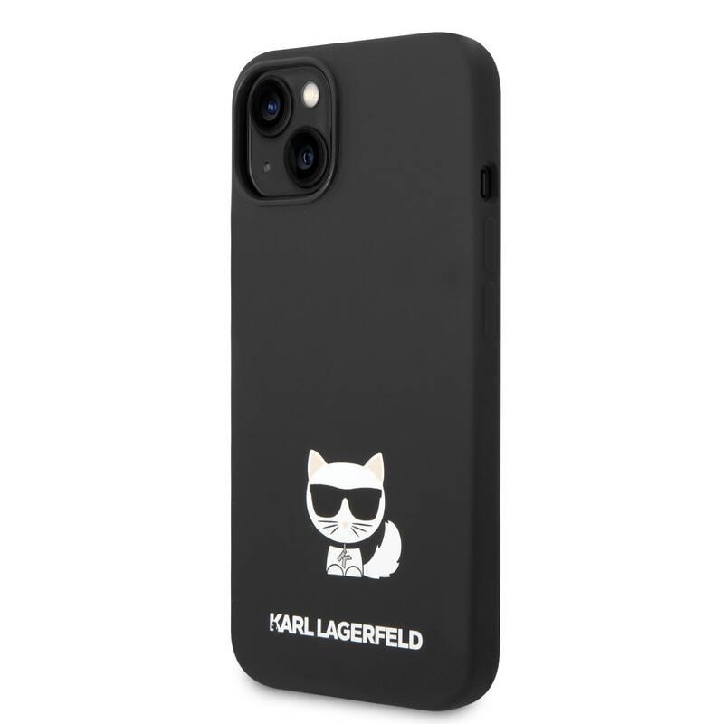 Kryt na mobil Karl Lagerfeld Liquid Silicone Choupette na Apple iPhone 14 Plus černý