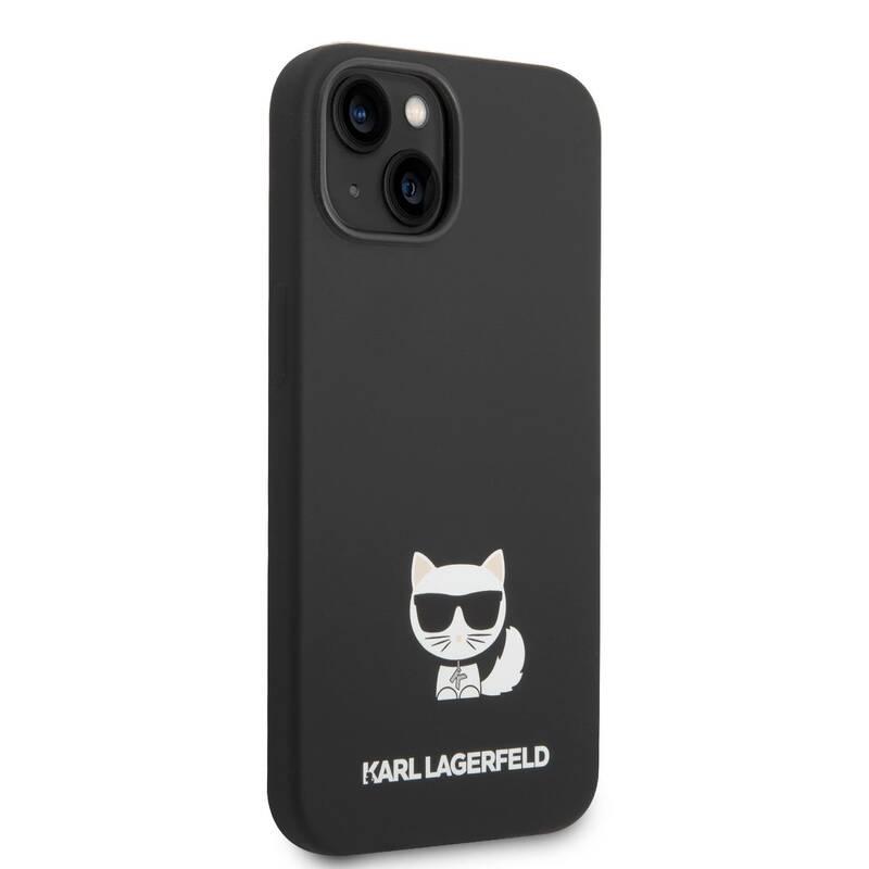 Kryt na mobil Karl Lagerfeld Liquid Silicone Choupette na Apple iPhone 14 Plus černý