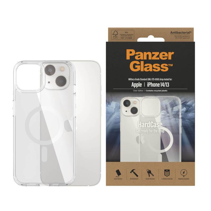 Kryt na mobil PanzerGlass HardCase na Apple iPhone 14 13 s MagSafe průhledný, Kryt, na, mobil, PanzerGlass, HardCase, na, Apple, iPhone, 14, 13, s, MagSafe, průhledný
