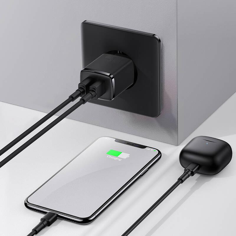 Nabíječka do sítě Baseus 2U 10.5W, 2xUSB černá