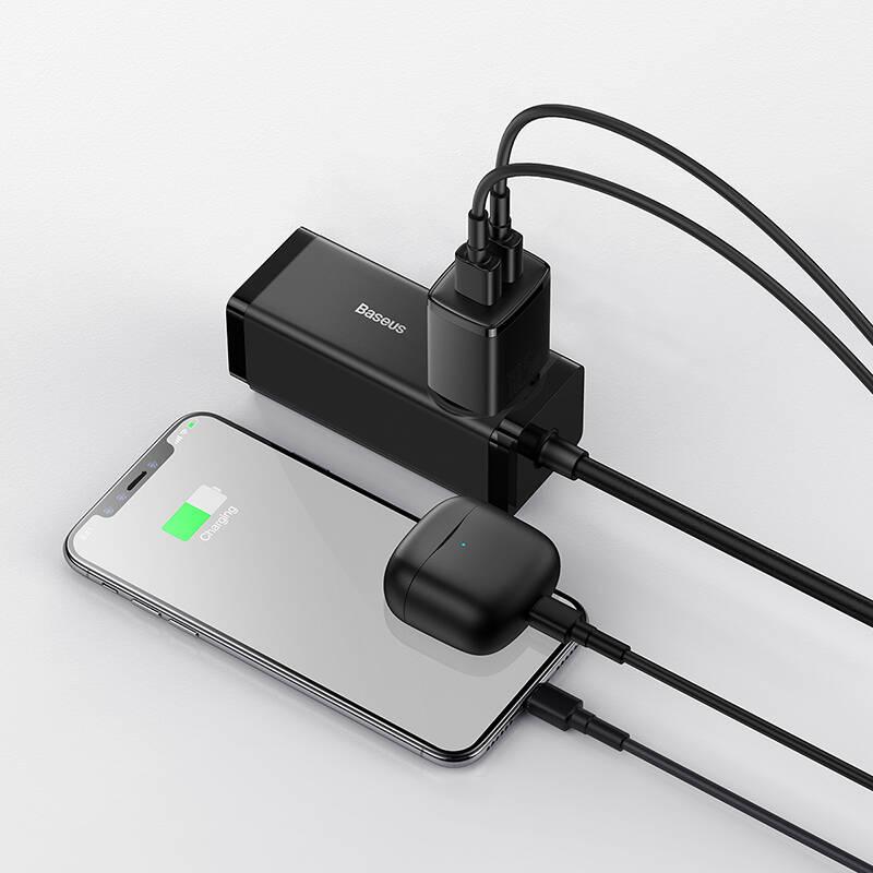 Nabíječka do sítě Baseus 2U 10.5W, 2xUSB černá