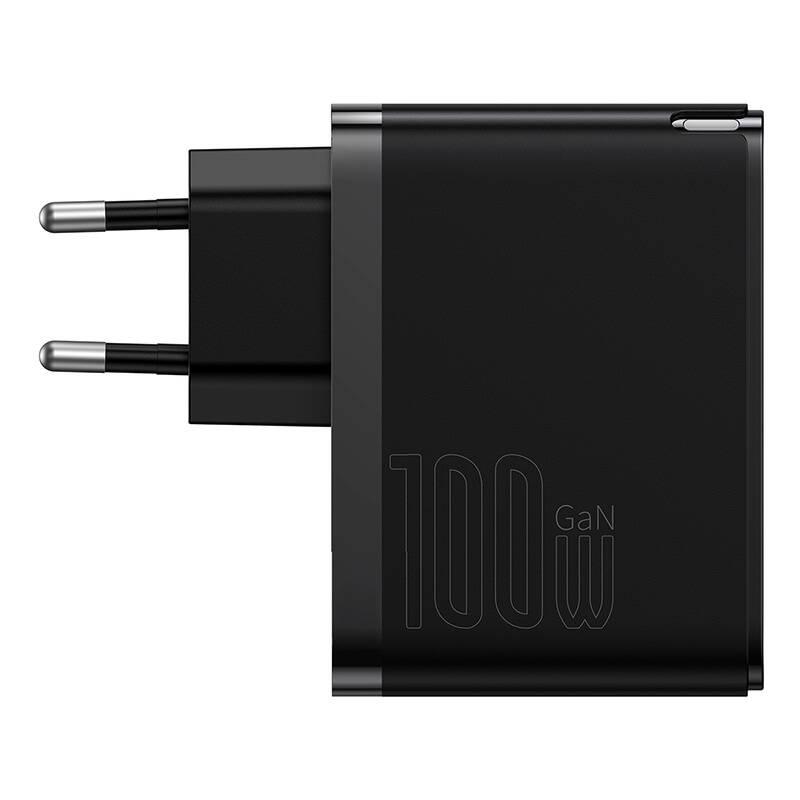 Nabíječka do sítě Baseus GaN5 Pro, USB-C USB-A 100W černá