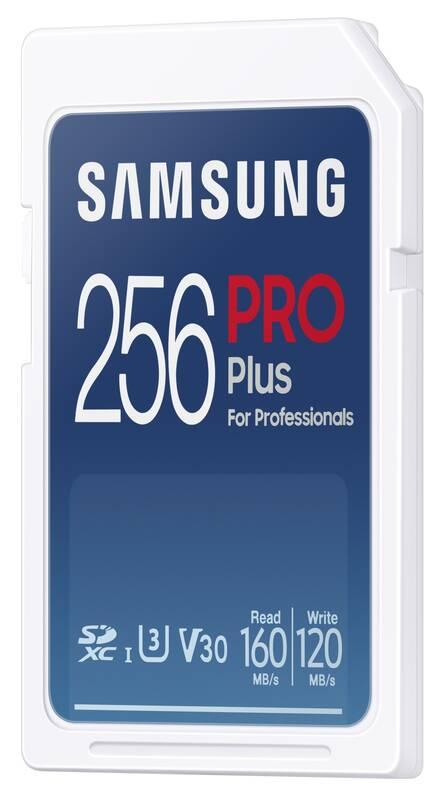 Paměťová karta Samsung PRO Plus SDXC 256 GB USB adaptér