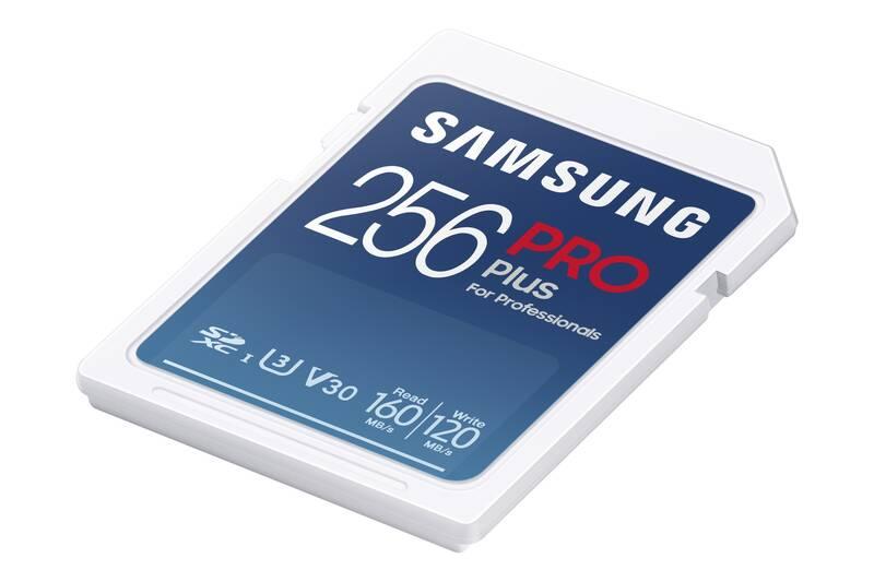 Paměťová karta Samsung PRO Plus SDXC 256 GB USB adaptér