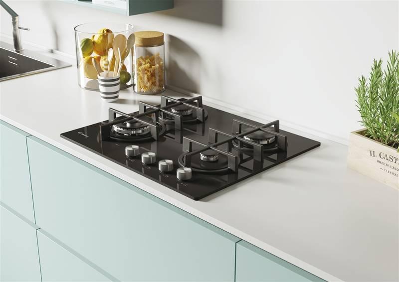 Plynová varná deska Candy CDK6GF4WEKB černá