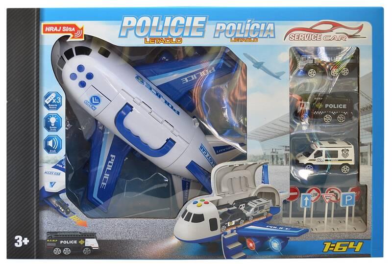 Policejní letadlo Sparkys s nákladovým prostorem