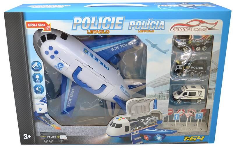 Policejní letadlo Sparkys s nákladovým prostorem, Policejní, letadlo, Sparkys, s, nákladovým, prostorem